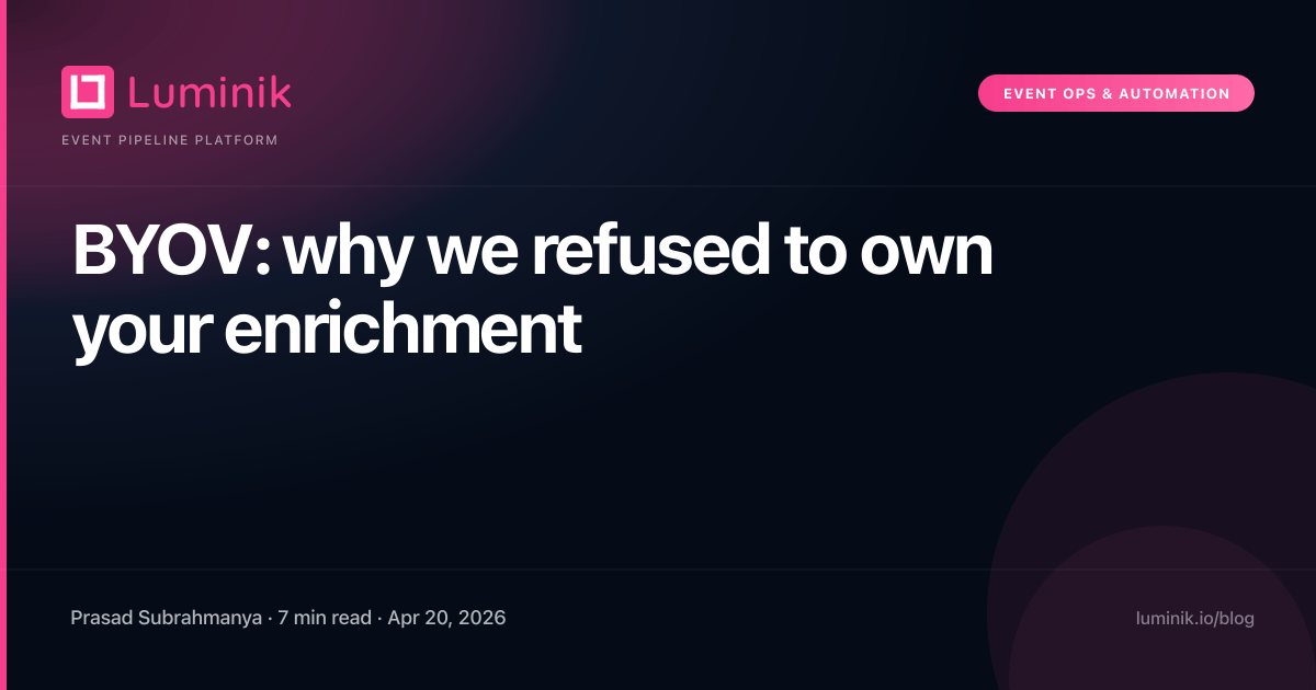 BYOV: why we refused to own your enrichment cover image