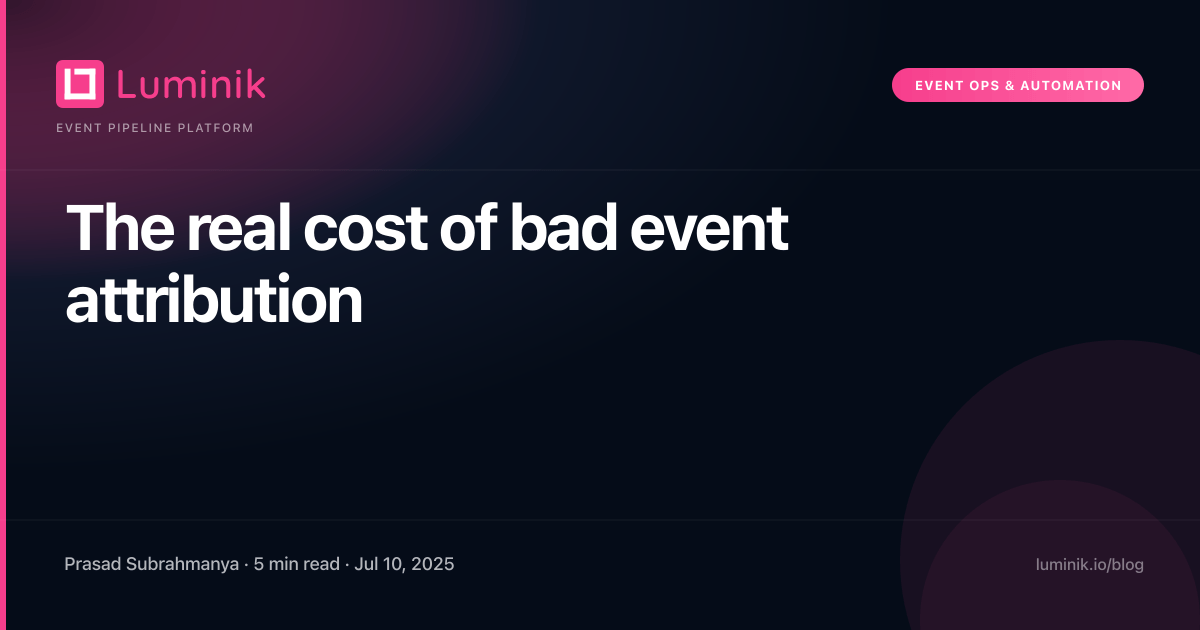 The real cost of bad event attribution cover image