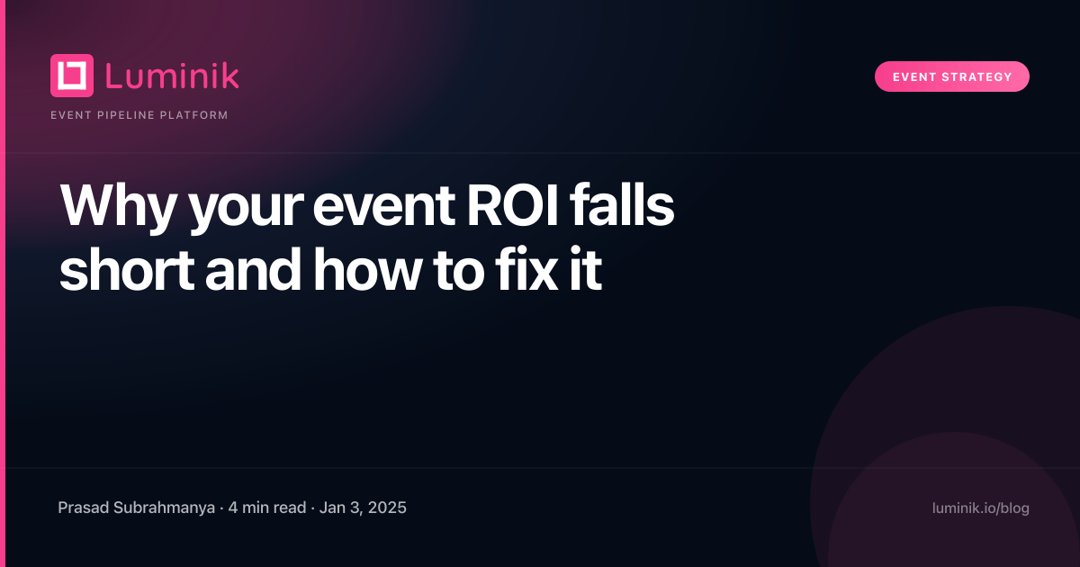 Why your event ROI falls short and how to fix it cover image