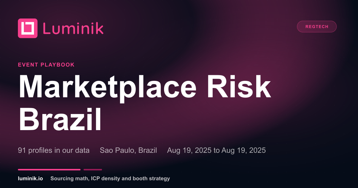 Luminik Marketplace Risk Brazil: ICP playbook | Luminik